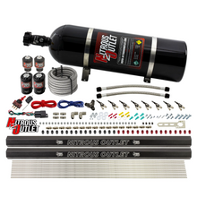 Load image into Gallery viewer, 8 Cylinder Single Stage Direct Port Nitrous System with Injection Rails - Gas - .122 Nitrous/.177 Fuel (15lb Bottle)