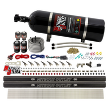 Load image into Gallery viewer, 8 Cylinder Single Stage Direct Port Nitrous System with Injection Rails - E85 - .112 Nitrous/.177 Fuel - 45-55 PSI (15lb Bottle)
