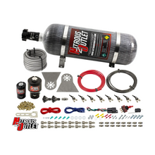 Load image into Gallery viewer, 8 Cylinder Nylon Hose Direct Port Wet Nitrous System - Showerhead Distribution Blocks - .178&quot; Nitrous/.310&quot; Fuel - 90° Aluminum Nozzles (12lb Bottle)