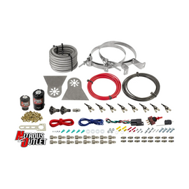 8 Cylinder Nylon Hose Direct Port Wet Nitrous System - Showerhead Distribution Blocks - .112