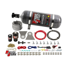 8 Cylinder Nylon Hose Direct Port Wet Nitrous System - Showerhead Distribution Blocks - .178