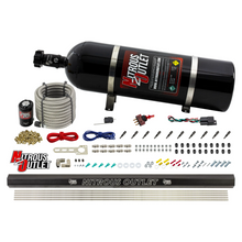 Load image into Gallery viewer, 10 Cylinder Dry Direct Port System With Single Injection Rail - .122&quot; Nitrous - Straight Blow Through Aluminum Nozzles (15lb Bottle)