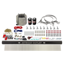 Load image into Gallery viewer, 10 Cylinder Wet Direct Port System With Single Injection Rail - Alcohol - .122&quot; Nitrous/.310&quot; Fuel - Straight Blow Through Aluminum Nozzles (No Bottle)