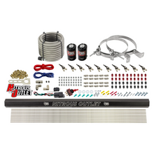 Load image into Gallery viewer, 10 Cylinder Wet Direct Port System With Single Injection Rail - Gas (45-55 PSI)  - .122&quot; Nitrous/.310&quot; Fuel - 90° Aluminum Nozzles (No Bottle)