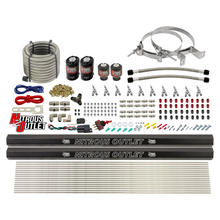 Load image into Gallery viewer, 10 Cylinder Wet Direct Port System With Dual Injection Rails - Alcohol - Two .122&quot; Nitrous/Two .310&quot; Fuel - Straight Blow Through Aluminum Nozzles (No Bottle)