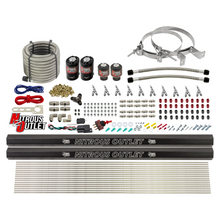 Load image into Gallery viewer, 10 Cylinder Wet Direct Port System With Dual Injection Rails - E85 - Two .122&quot; Nitrous/Two .310&quot; Fuel - 45-55 PSI - Straight Blow Through Aluminum Nozzles (No Bottle)