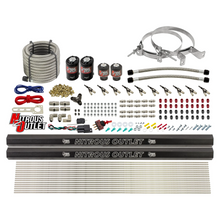 Load image into Gallery viewer, 10 Cylinder Wet Direct Port System With Dual Injection Rails - Gas - Two .122&quot; Nitrous/Two .310&quot; Fuel - 45-55 PSI - 90° Aluminum Nozzles (No Bottle)
