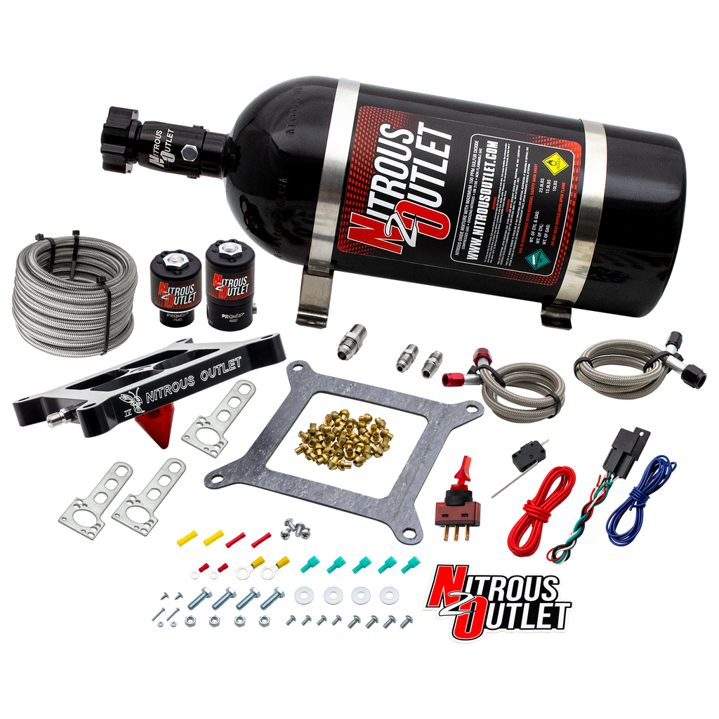 Stinger 4 Standard Wet 4150 Nitrous Plate System (10lb Bottle)