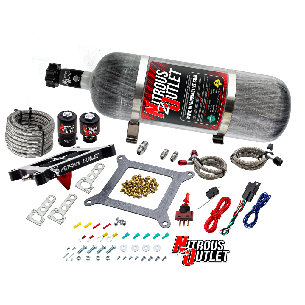 Stinger 4 Standard Wet 4150 Nitrous Plate System (15lb Bottle)