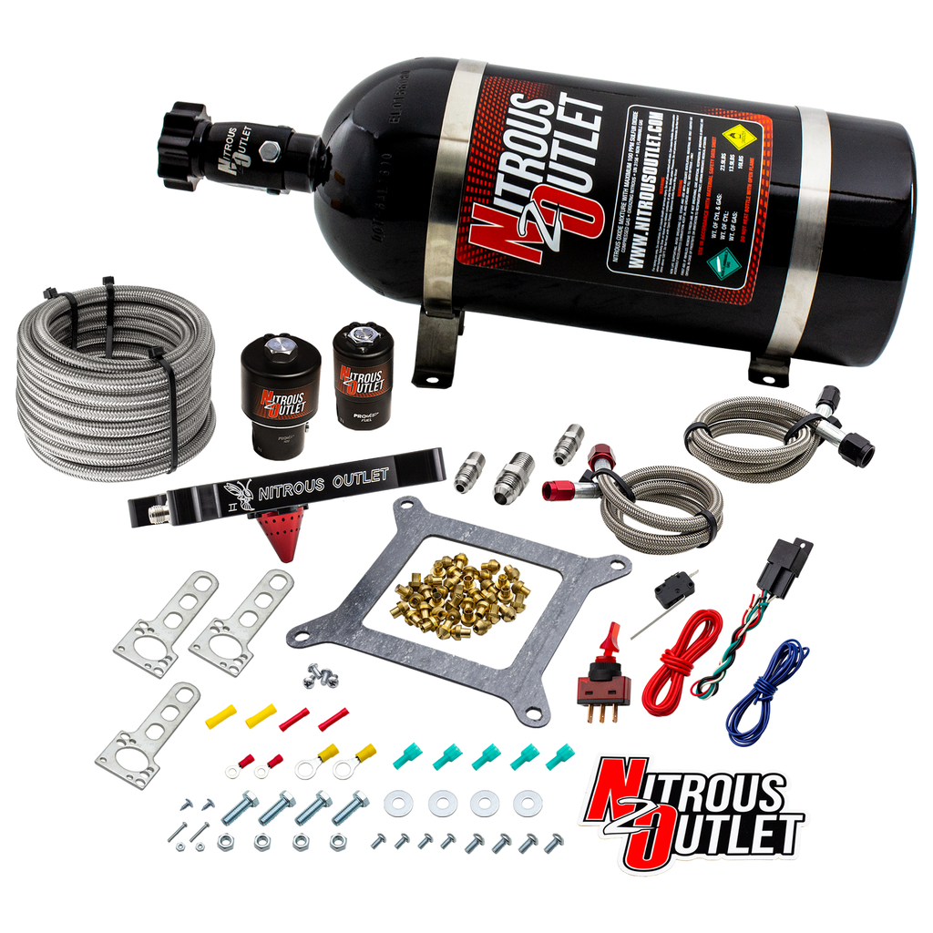 Stinger 2 Race Wet 4150 Nitrous Plate System (10lb Bottle)