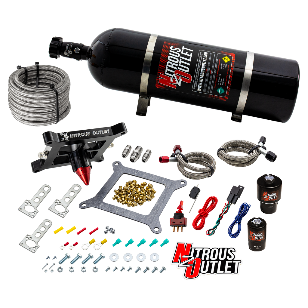 Stinger 3 Race Wet 4150 Nitrous Plate System (No Bottle)