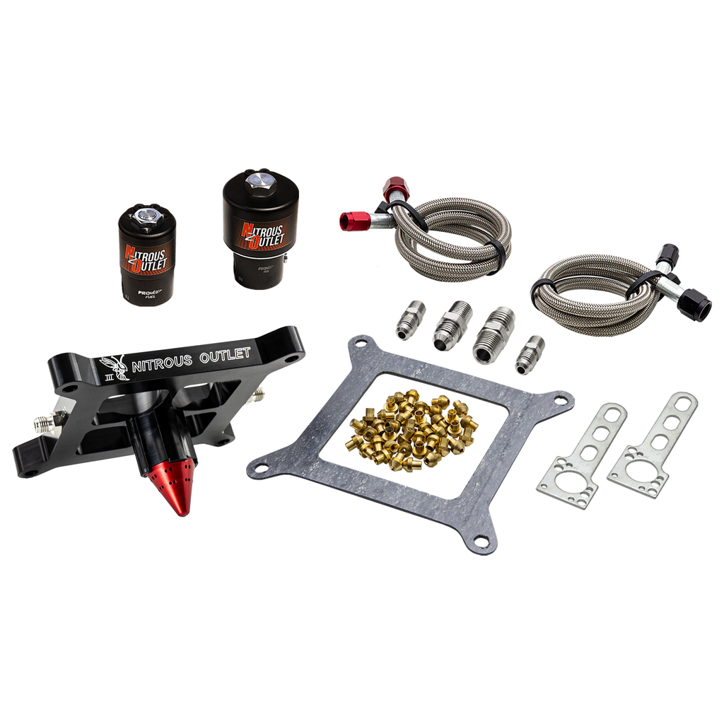 Stinger 3 Race Wet 4150 Solenoids Forward Nitrous Plate Conversion