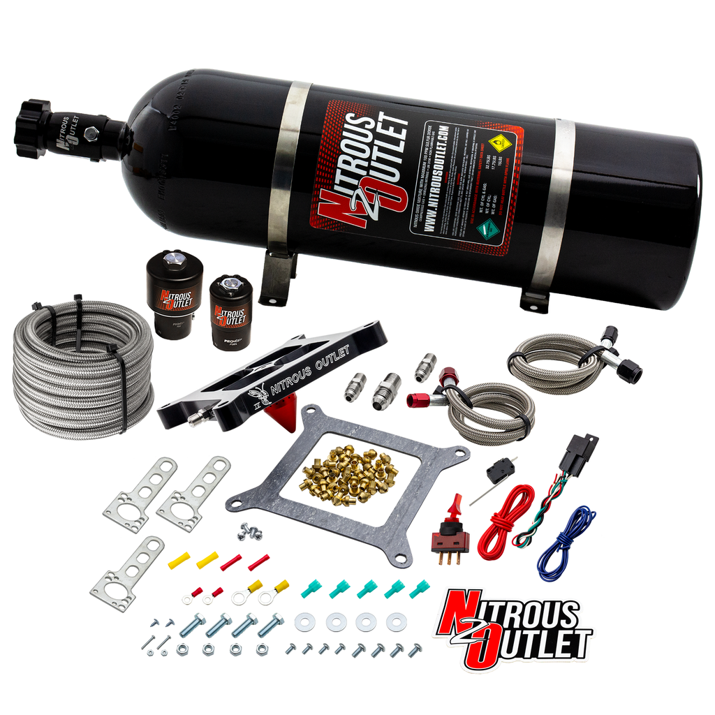 Stinger 4 Race Wet 4150 Nitrous Plate System (No Bottle)