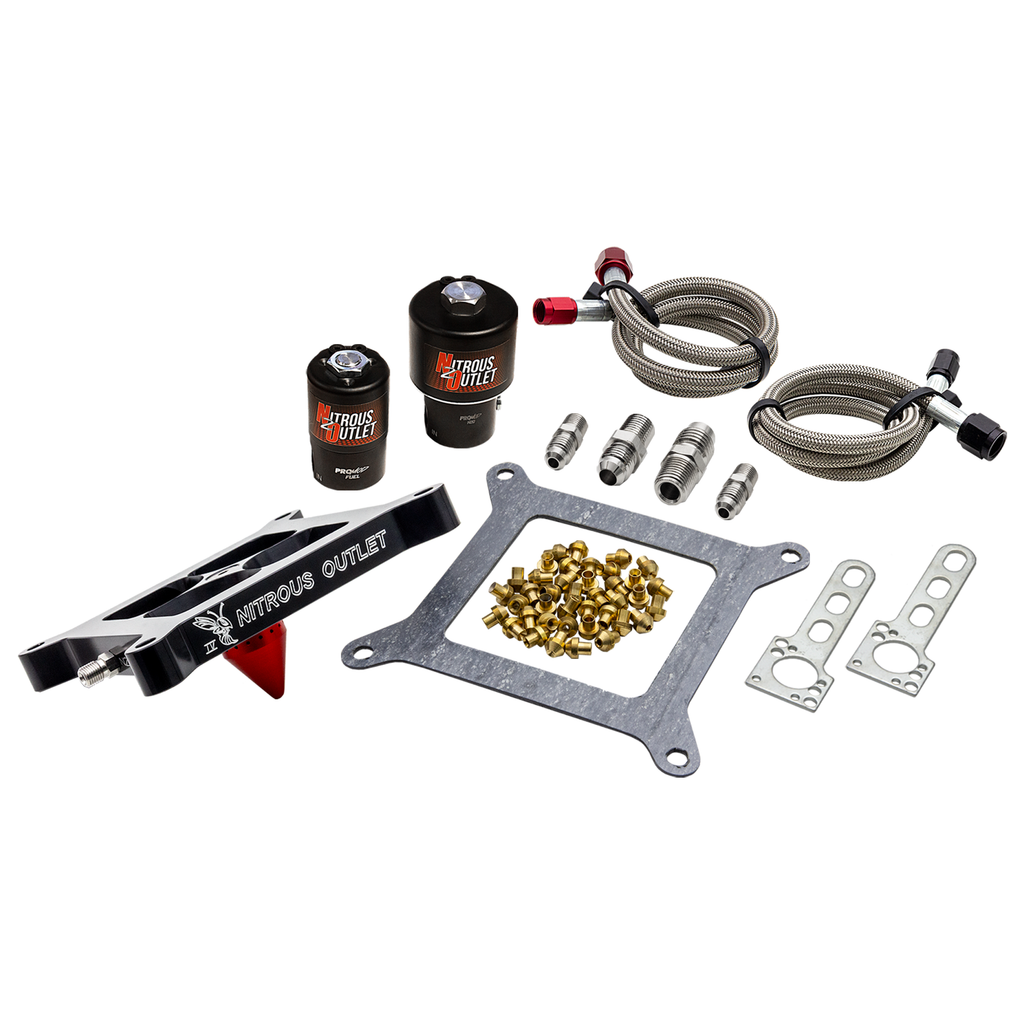 Stinger 4 Race Wet 4150 Solenoids Forward Nitrous Plate Conversion