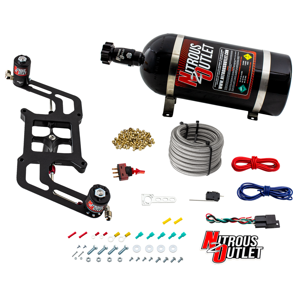 Stinger 3 Standard Wet 4150 Boomerang Nitrous Plate System (10lb Bottle)