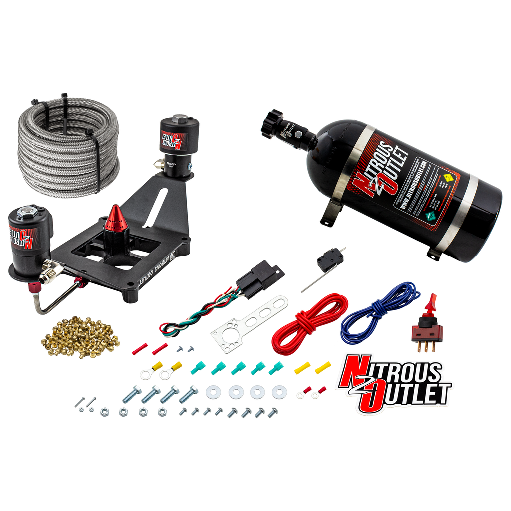 Stinger 3 Race Wet 4150 Deep Break Nitrous Plate System (10lb Bottle)