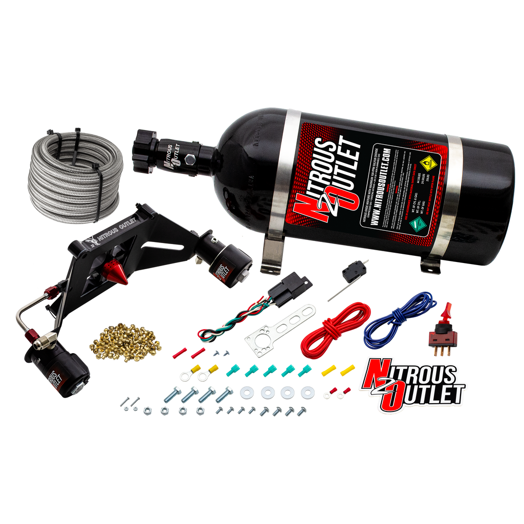 Stinger 4 Race Wet 4150 Deep Break Nitrous Plate System (10lb Bottle)