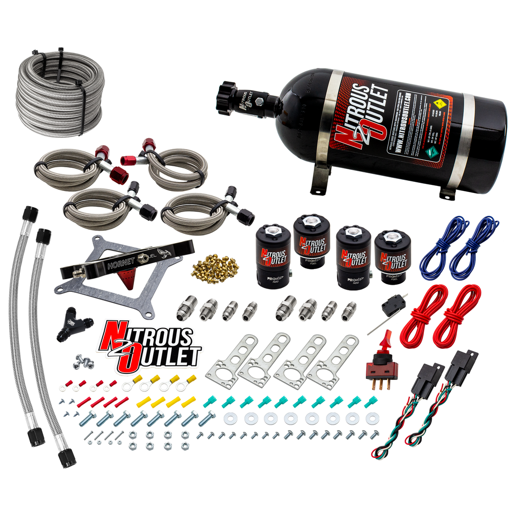 Hornet 2 Standard Wet 4150 Nitrous Plate System (10lb Bottle)