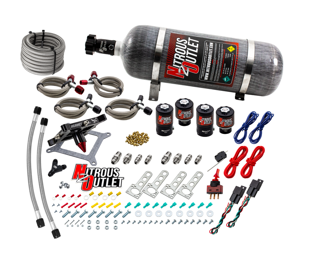 Hornet 3 Standard Wet 4150 Nitrous Plate System (15lb Bottle)