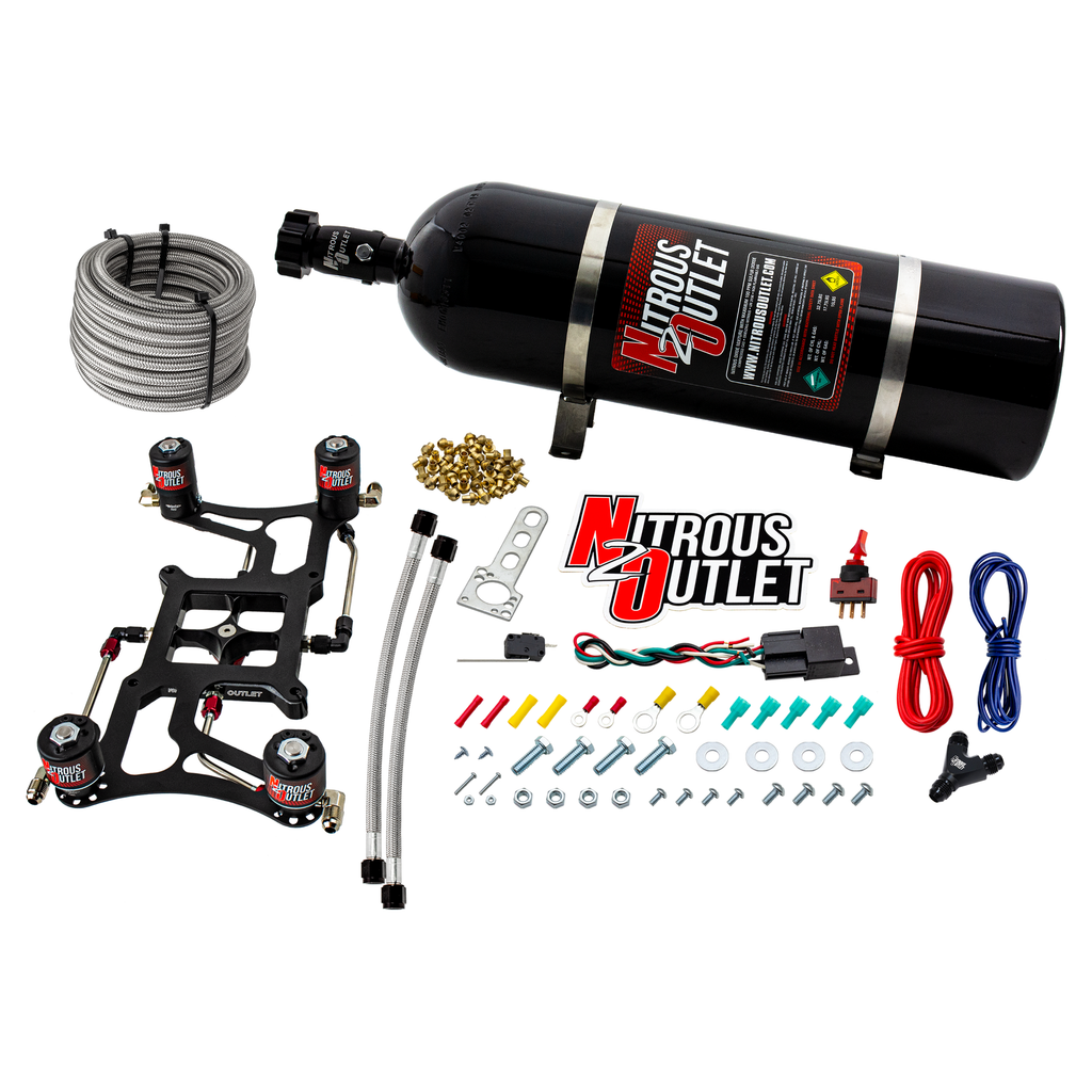Hornet 2 Race Wet 4150 Boomerang Nitrous Plate System (No Bottle)