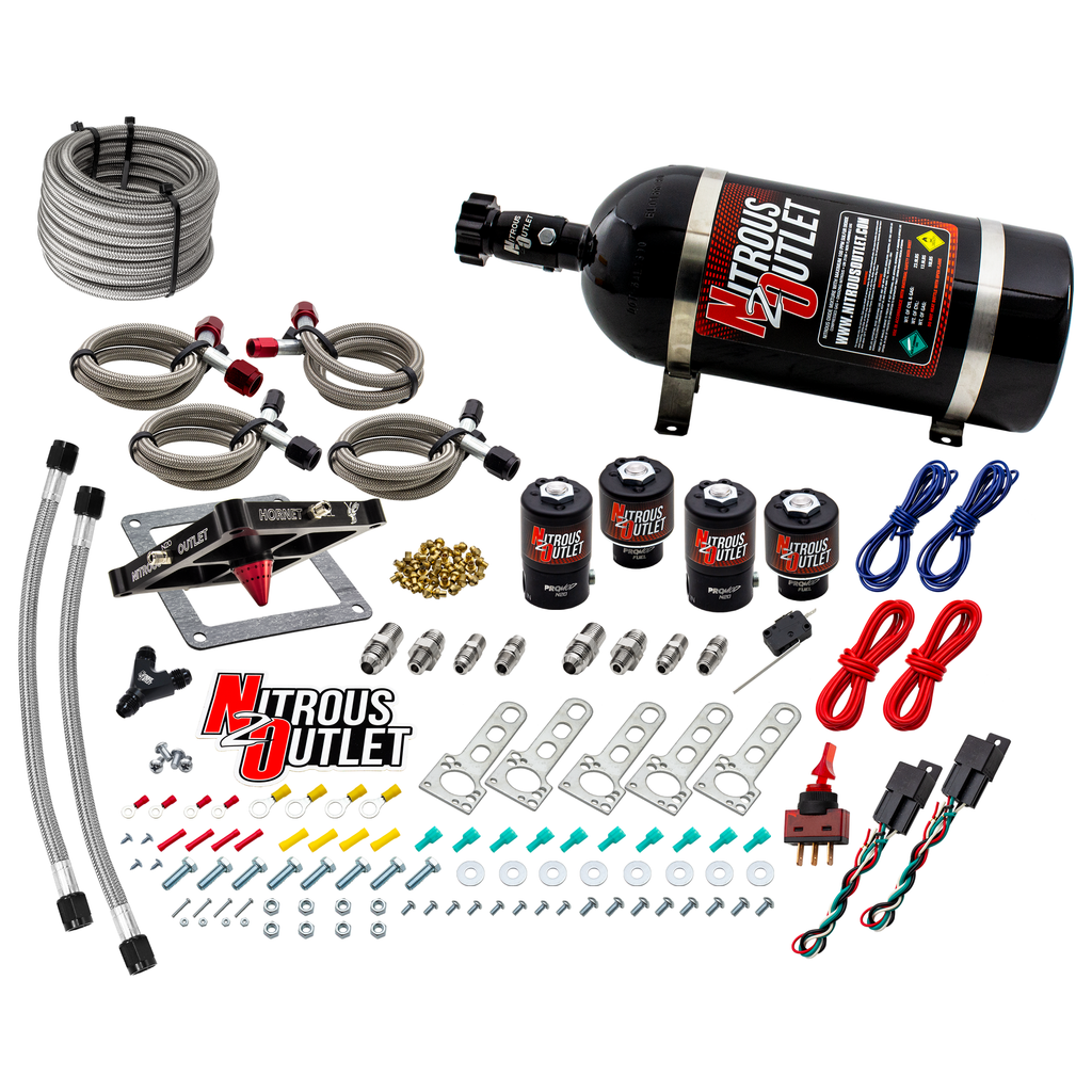 Hornet 2 Standard Wet 4500 Nitrous Plate System (10lb Bottle)