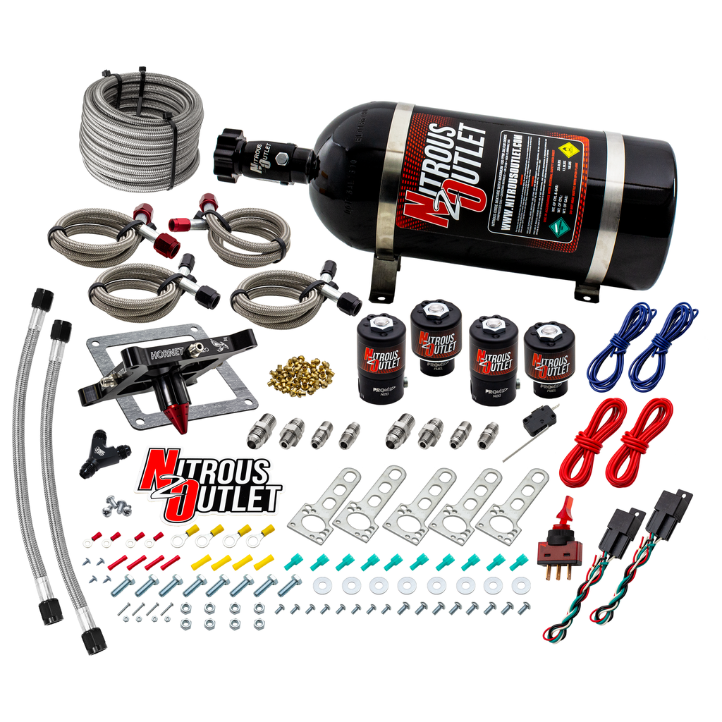 Hornet 3 Standard Wet 4500 Nitrous Plate System (10lb Bottle)