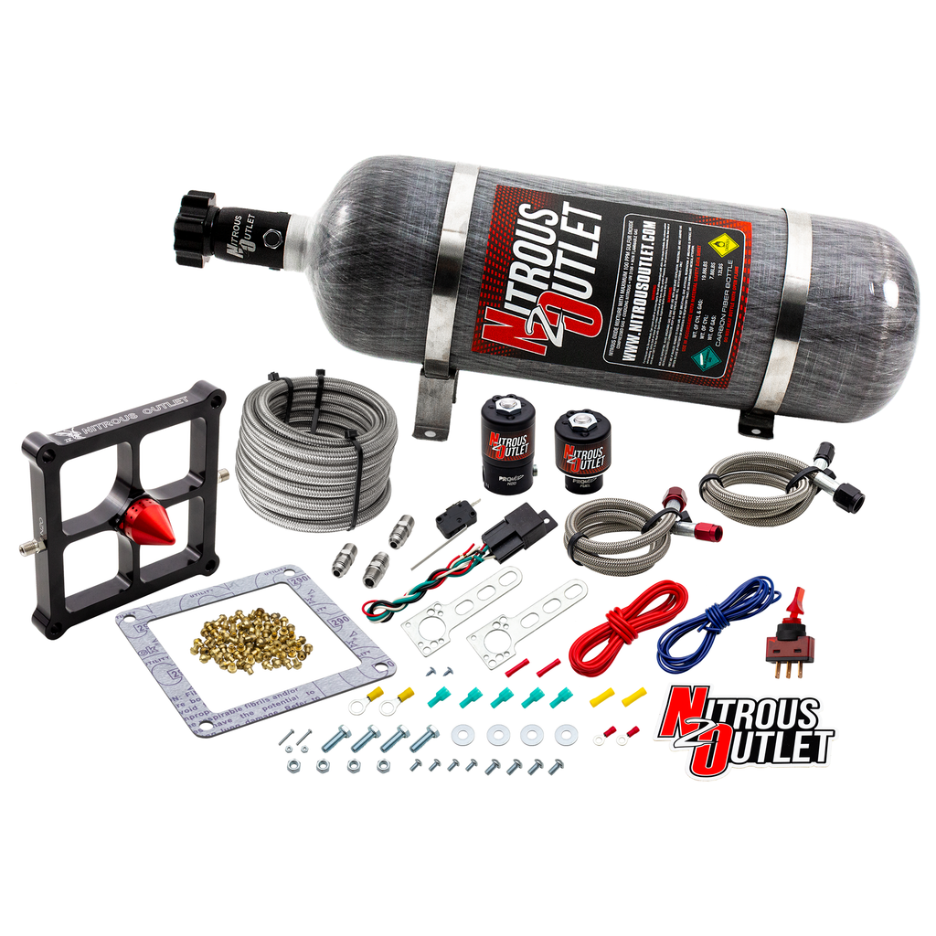 Stinger 4 Standard Wet 4500 Nitrous Plate System (15lb Bottle)