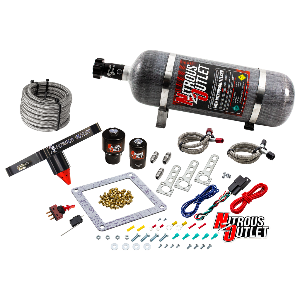 Stinger 3 Race Wet 4500 Nitrous Plate System (15lb Bottle)