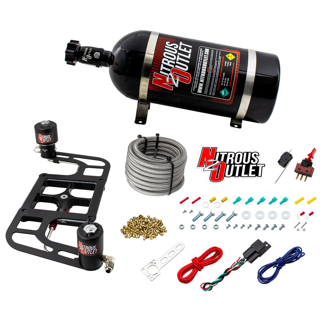 Stinger 2 Standard Wet 4500 Boomerang Nitrous Plate System (10lb Bottle)
