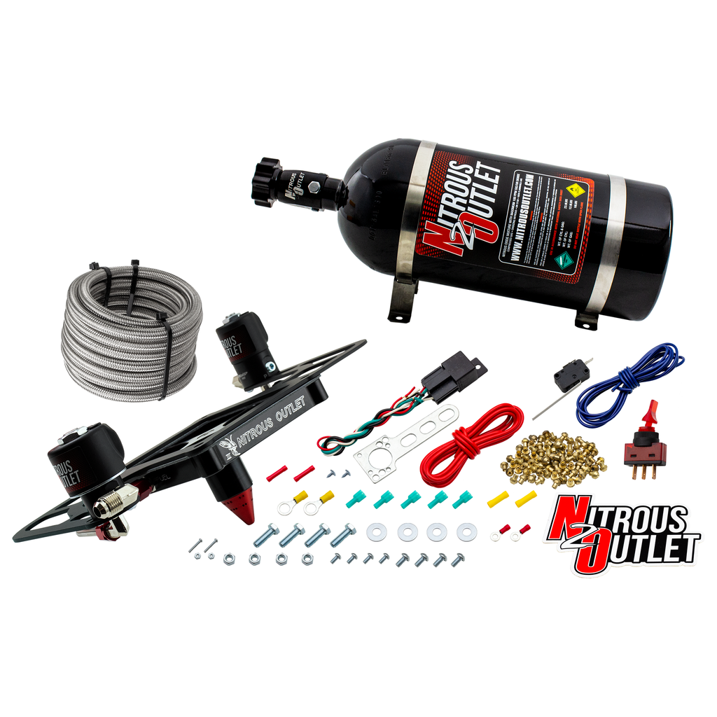 Stinger 3 Standard Wet 4500 Boomerang Nitrous Plate System (10lb Bottle)
