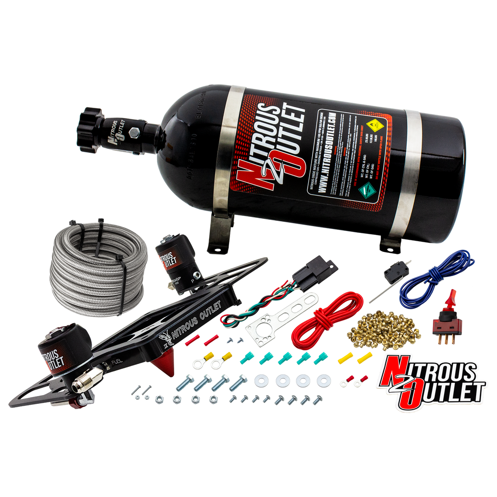 Stinger 4 Standard Wet 4500 Boomerang Nitrous Plate System (10lb Bottle)
