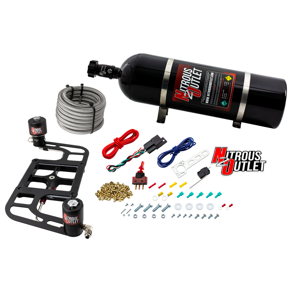Stinger 2 Race Wet 4500 Boomerang Nitrous Plate System (15lb Bottle)