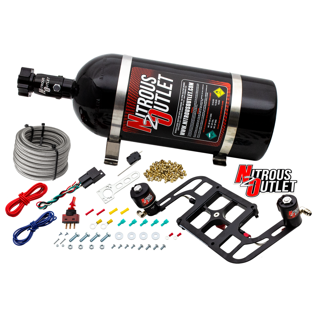 Stinger 4 Race Wet 4500 Boomerang Nitrous Plate System (10lb Bottle)