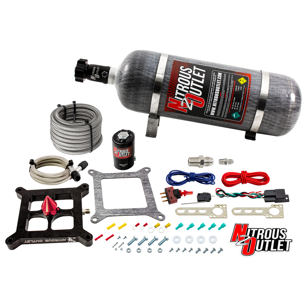 Stinger 4 Dry 4150 Nitrous Plate System (15lb Bottle)