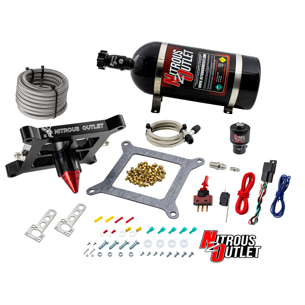 Stinger 3 Race Dry 4150 Nitrous Plate System (10lb Bottle)