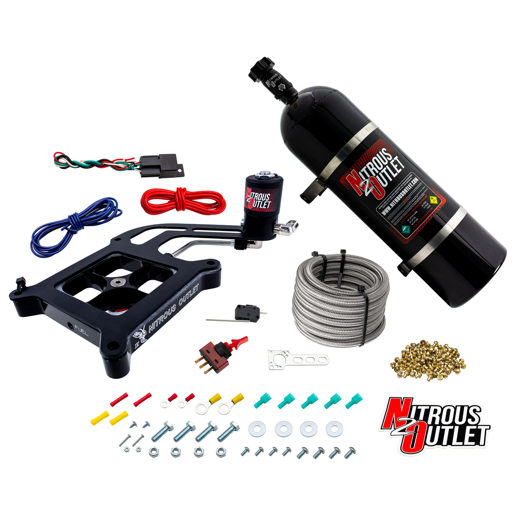Stinger 4 Standard Dry 4150 Boomerang Nitrous Plate System (No Bottle)