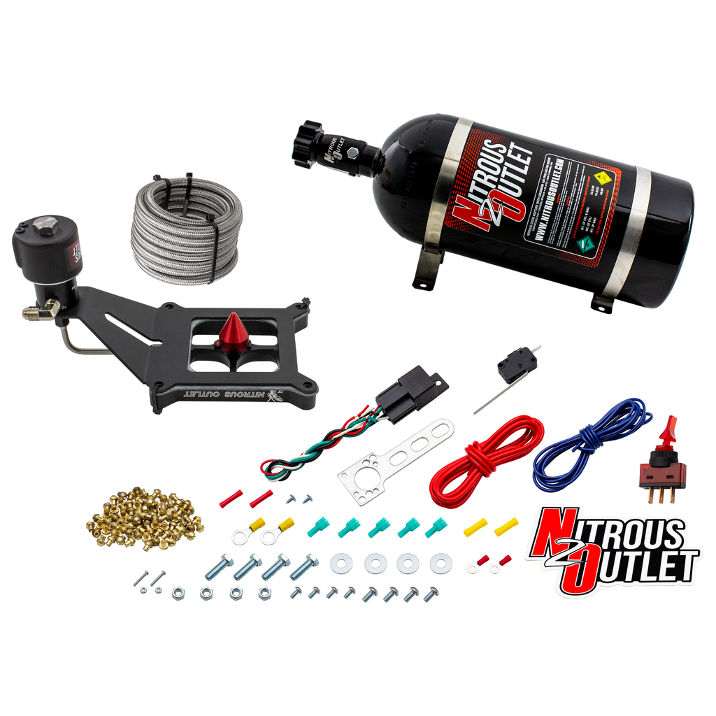 Stinger 4 Race Dry 4150 Deep Break Nitrous Plate System (10lb Bottle)