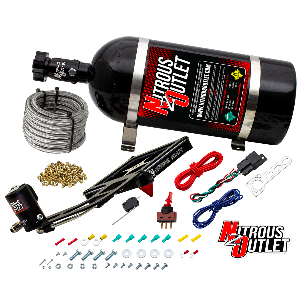 Stinger 4 Standard Dry 4500 Boomerang Nitrous Plate System (10lb Bottle)