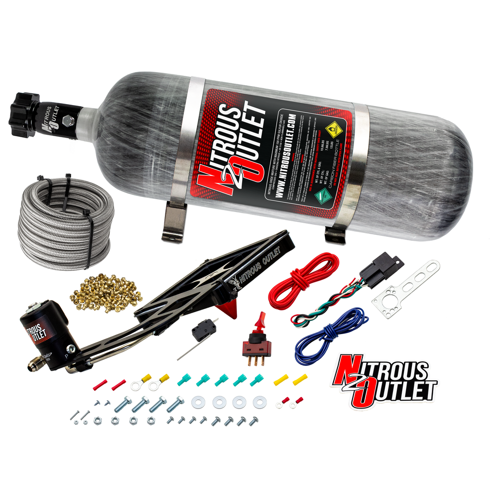 Stinger 4 Standard Dry 4500 Boomerang Nitrous Plate System (15lb Bottle)