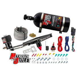4500 Stinger 3 Dry Race Plate System With Offset Solenoid Bracket(50-600HP) (10lb Bottle)