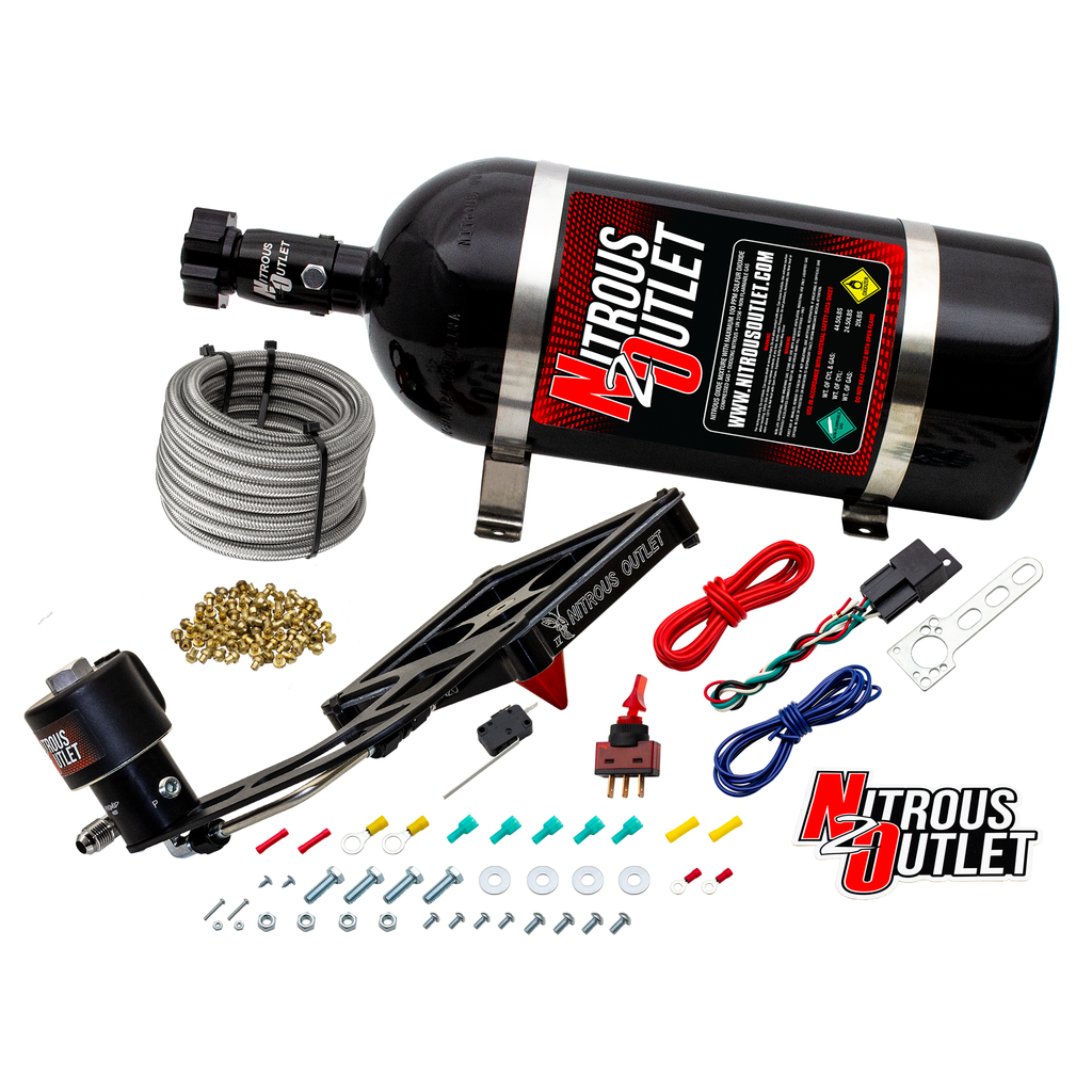 Stinger 4 Race Dry 4500 Boomerang Nitrous Plate System (10lb Bottle)