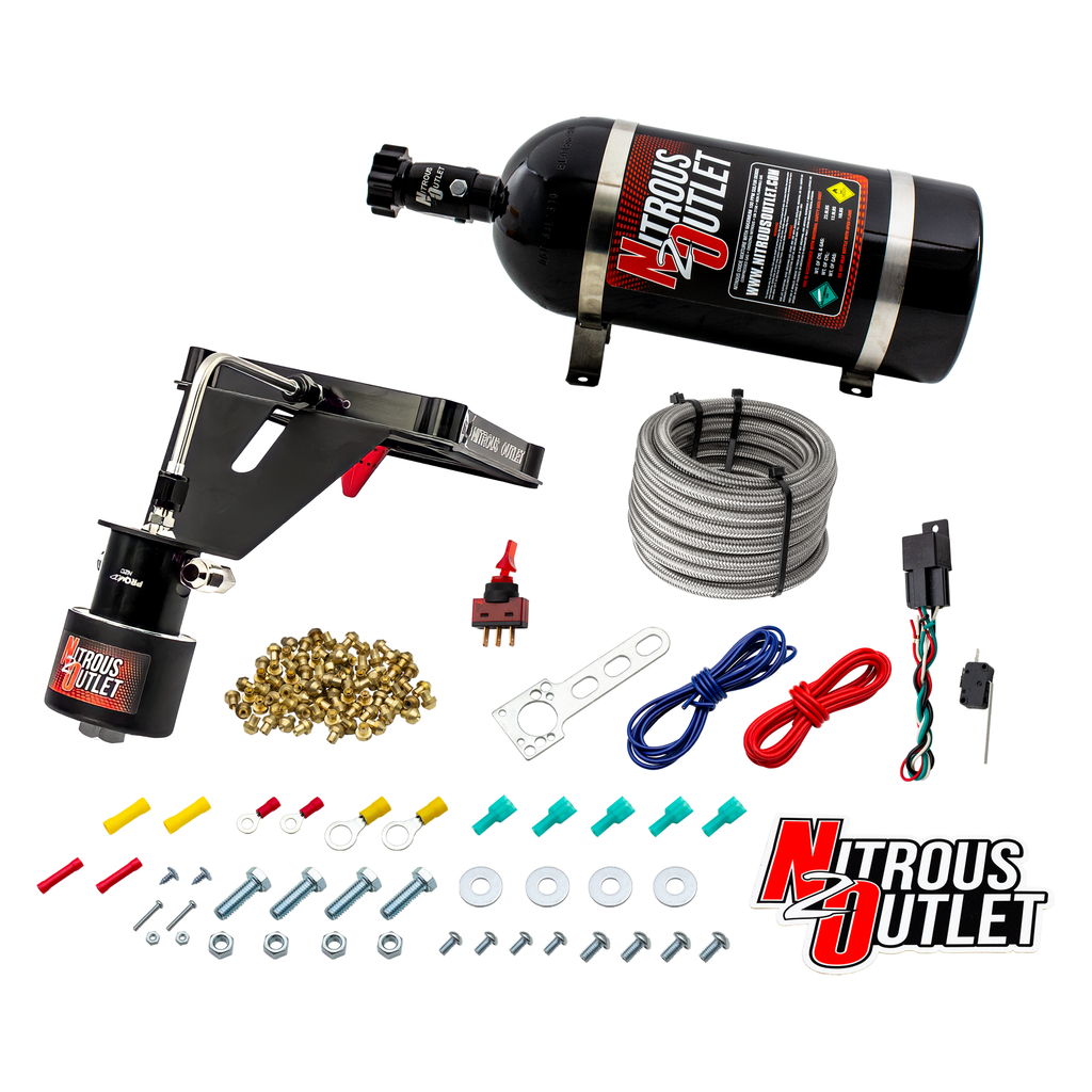 4500 Stinger 2 Dry Race Plate System with Deep Break Solenoid Bracket (50-600HP) (10lb Bottle)