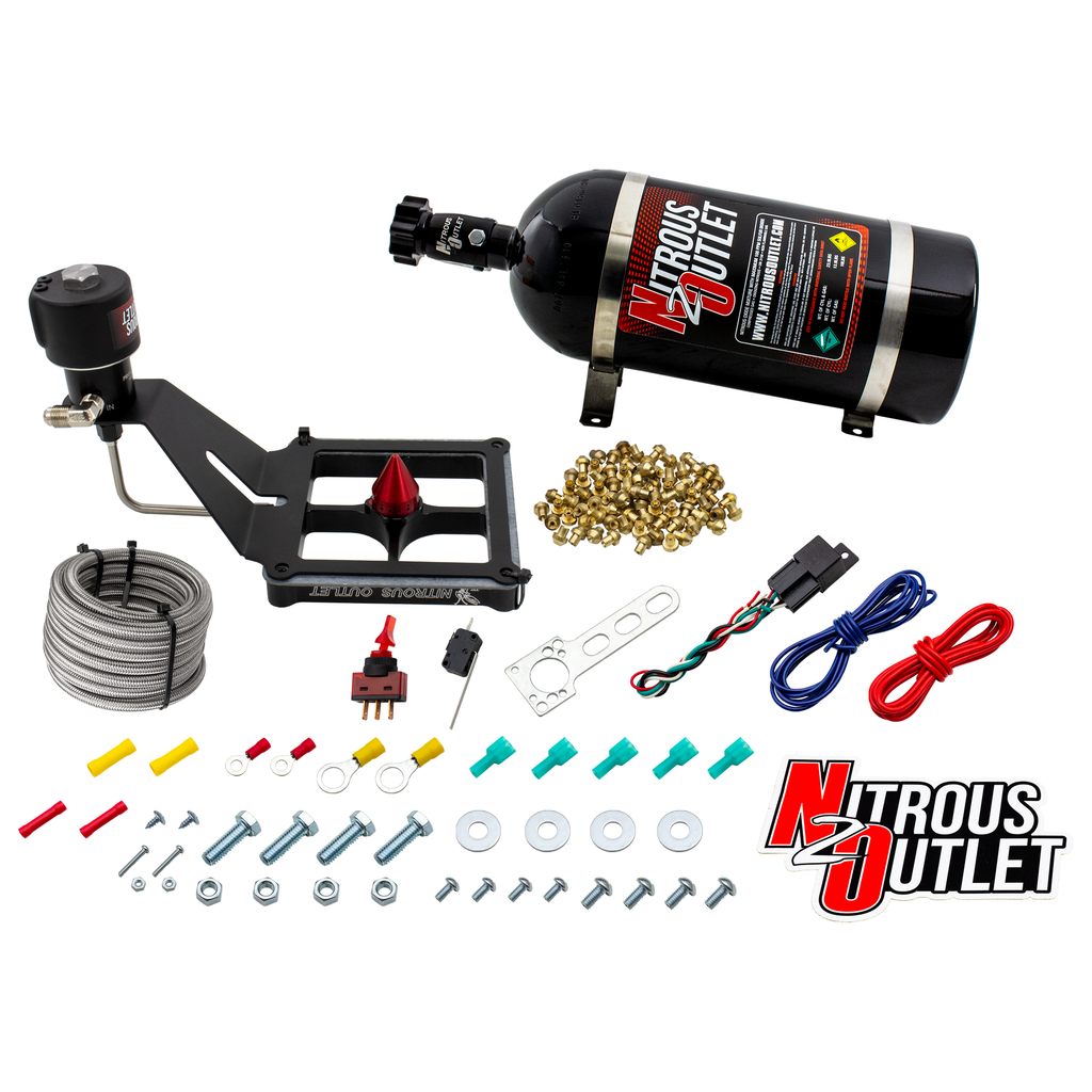 Stinger 4 Race Dry 4500 Deep Break Nitrous Plate System (10lb Bottle)