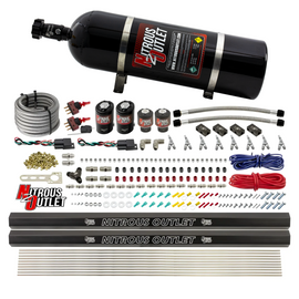 4 Cylinder 4 Solenoid Dual Stage Direct Port System With Distribution Blocks, SBT Nozzle (Gas) - 45-55 PSI (15lb Bottle)