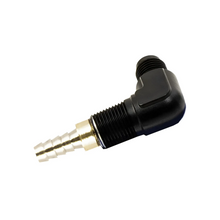 Load image into Gallery viewer, Nitrous Outlet Dedicated Fuel System Adapter Feed Fitting - (6AN x 5/16" Barb 90 Degree )(Male/Male)(3/8" NPT Thread)