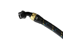 Load image into Gallery viewer, GReddy AN06 45 DEGREE HOSE END SWIVEL BLACK/GOLD ANODIZED