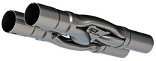 Load image into Gallery viewer, Borla SwitchFire X-pipe 2.5I.D.  INLETS 2.5in. O.D. OUTLETS Notched