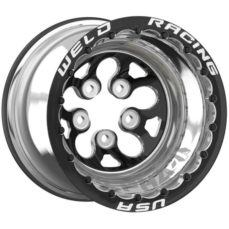 Weld Alpha-1 Blk DBL MT 15x10in Blk 5x4.75in BP 5in BS