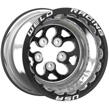 Load image into Gallery viewer, Weld Alpha Pro 15x14 / 5x5 BP / 2in BS Polish CTR Polish MT Wheel - Polish Double Beadlock MT