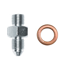 Load image into Gallery viewer, Wilwood fitting kit M/C outlet straight -3 to 3/8-24 male W/CRUSH washer